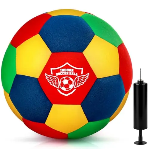 HopeRock soft foam indoor soccer ball with pump
