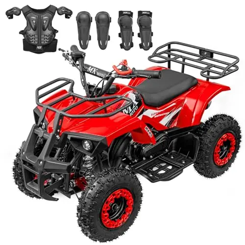 MX MOTO 49cc gas powered kids ATV in red