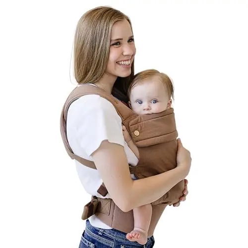 Ava & Oliver baby carrier in coffee color