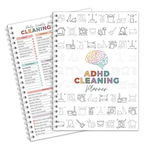BOYESE ADHD cleaning and organizing planner in multi-color
