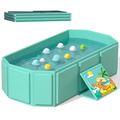 ROUSKY foldable baby bath tub for newborns to toddlers