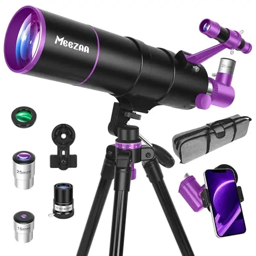 MEEZAA 90mm portable telescope with carry bag