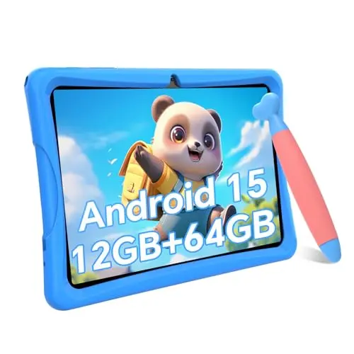 TABWEE 10-inch kids tablet in blue with stylus and case