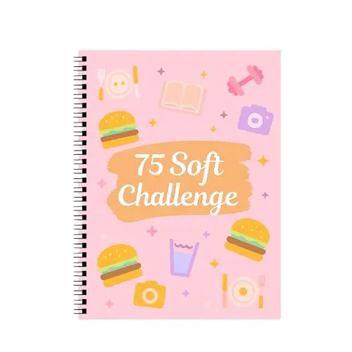 75 Soft Challenge Journal with rainbow pages and spiral binding