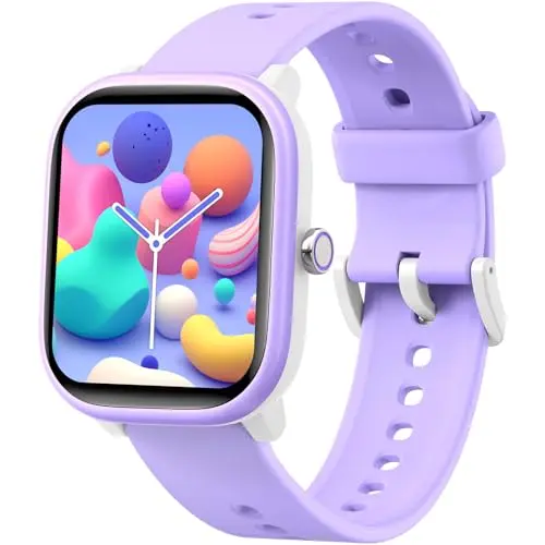 YOUSOKU purple kids fitness watch with adjustable strap