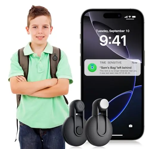 Otag hidden GPS tracker for kids with secure fasteners