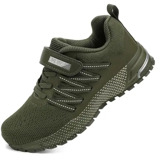 Generic kids sneakers in dark green