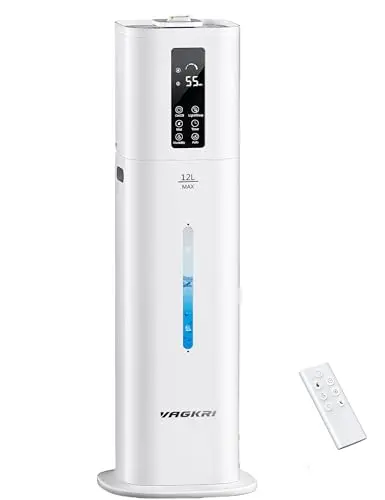 VAGKRI tall humidifier with large capacity and digital display