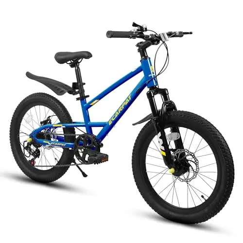 KIAPALNO kids mountain bike with 7-speed and front disc brake