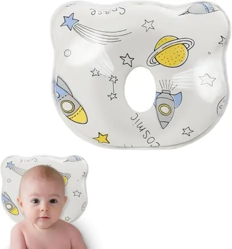 YEHUOT gel memory foam baby pillow with non-tilt design