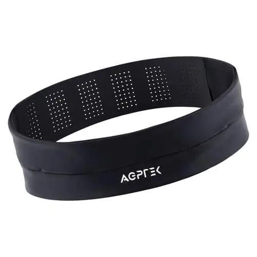 AGPTEK adjustable running belt with wrap-around pocket