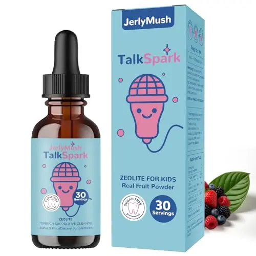JerlyMush zeolite detox drops with mixed berry flavor