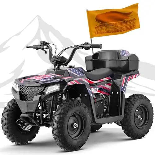 Ofcesw 40cc gas powered kids ATV with storage box